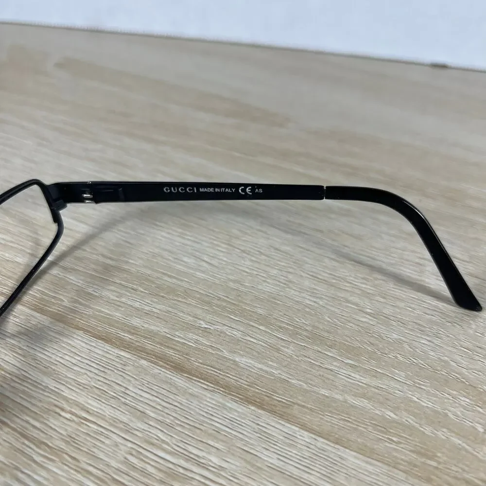 Gucci GG2867 003 Eyeglasses Matte Black Metal FRAMES ONLY Monogrammed 51-17-135